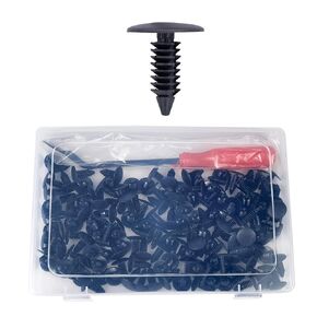 100 Pcs Plastic Fastener Push Pins Universal Fit Electric/Gas Yamaha Golf Cart X-Mas Club Cart EZGO TXT RXV Tree Rivets Clips Replace# 1010434, 16816-G1, 16816-G2, 10-9150-NS, 90269-06028