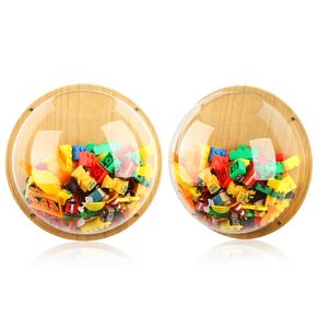 Yungyan 2 Pcs Acrylic Toy Dispenser for Wall Mounted Wall Toy Organizer for Kids Hanging Storage Display Acrylic Wall Organizer Clear Storage Bin for Nursery Playroom Cars Blocks Trains Snacks Balls