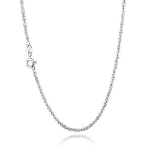 CISHOP Sterling Silver Station Necklace Bead Snake Cuban Galaxy Chain Adjustable BTY Necklace for Women Teengirls Men in Kuwait