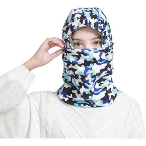 قناع تزلج للأطفال من الصوف الحراري للشتاء، قناع تزلج لتغطية الوجه والرقبة، للأطفال الأولاد والبنات فوق 3 سنوات