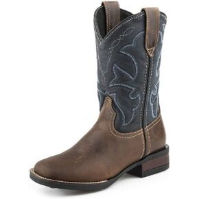 ROPER Unisex-Child Monterey Square Toe Cowboy Boots (Little Kid) Western