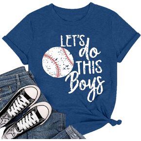 Baseball Mom Shirt Women Baseball Leopard Mom Letter Print Short Sleeve Softball Giaphic Tee Tops