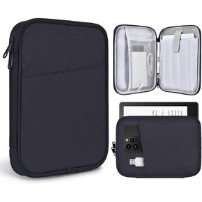 6-7 Inch E-Reader Tablet Carrying Sleeve for 7" Amazon Fire 7/Kindle Oasis,6.8" Kindle Paperwhite 11th 2021, 6" Kindle Paperwhite/Kindle 2022, Kobo Clara 2E/Libra 2 eReader Protective Bag Case(Black)