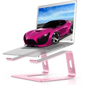 BoYata M5 Laptop Stand, Aluminum Ergonomic Laptop Riser Computer Stand for Desk, Detachable Laptop Holder Compatible for All 10-15.9" MacBook Air Pro, Samsung, Acer, HP, Dell Laptops-Pink in Kuwait