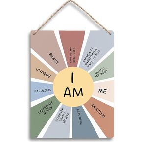 FUGWN Mistakes are Proof You are Trying Hanging Wooden Signs 8x10, School Counselor Office Decor, Therapy Office Must Haves, Mental Health Wall Decor, Inspirational Wall Decor, Boho Classroom Decor