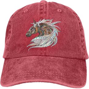 Macucop Colorful Horse Adjustable Cowboy Cap Outdoor Sport for Adult Gifts (Colorful Horse)
