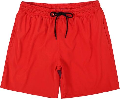MADHERO Mens Swim Shorts 4 Way Stretch Short Bathing Suits Swim Trunks Mesh Liner in Kuwait