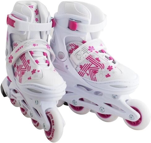 ROCES Girls' Jokey 3.0 Outdoor Adjustable Size Comfort 4-Wheel Children Racing Inline Skates with Micrometric Buckle, Polypropylene Shell & Frame in Saudi Arabia