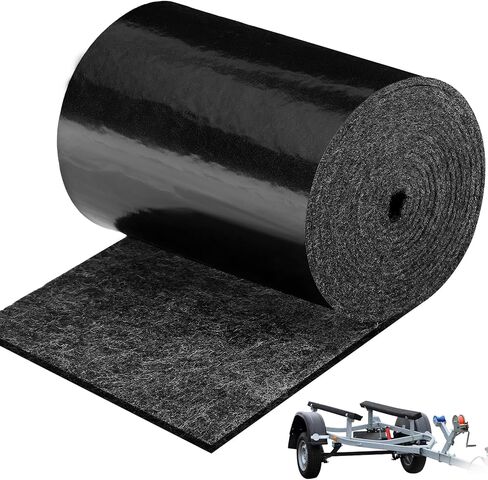 Boat Trailer Bunk Carpet - 13ft x 8inch 6mm Thick Marine Carpeting Covers with PVC for 2x4 Boat Lift Bunks, Bunk Board Runners Padding Mats Parts Accessories for Jet Ski in Kuwait