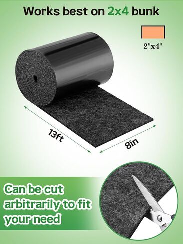 Boat Trailer Bunk Carpet - 13ft x 8inch 6mm Thick Marine Carpeting Covers with PVC for 2x4 Boat Lift Bunks, Bunk Board Runners Padding Mats Parts Accessories for Jet Ski in Kuwait