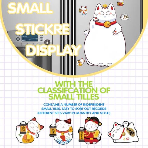 لوح مسح جاف مغناطيسي للثلاجة، ديكورات للثلاجة أو الباب المعدني، يأتي مع قلم تحديد وممحاة واحدة، للأطفال للكتابة والرسم (القطط) in Kuwait