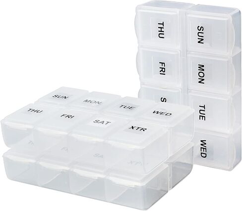 Serfeymi Pill Box Organiser 7 Day - Pink 03 in Kuwait