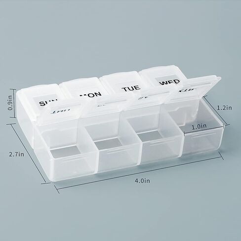 Serfeymi Pill Box Organiser 7 Day - Pink 03 in Kuwait