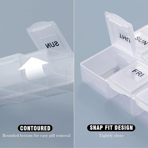 Serfeymi Pill Box Organiser 7 Day - Pink 03 in Kuwait
