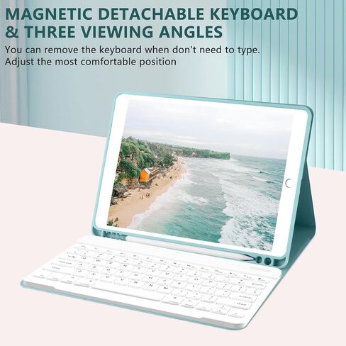 COO Keyboard Case for 9th/8th/7th Generation 10.2 Inch with Pencil Holder in Saudi Arabia