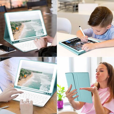 COO Keyboard Case for 9th/8th/7th Generation 10.2 Inch with Pencil Holder in Saudi Arabia