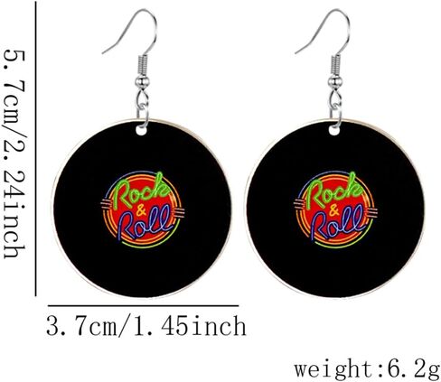 Retro Fashion Magnetic Tape Earrings for 80’s Party Women Girls Punk Retro Cassette Crush Colorful Drop Dangle Earrings Party Night Club Pretty in Kuwait