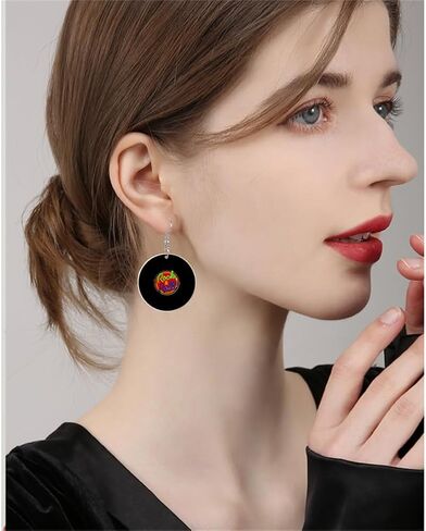 Retro Fashion Magnetic Tape Earrings for 80’s Party Women Girls Punk Retro Cassette Crush Colorful Drop Dangle Earrings Party Night Club Pretty in Kuwait