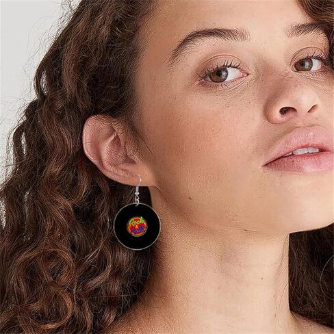 Retro Fashion Magnetic Tape Earrings for 80’s Party Women Girls Punk Retro Cassette Crush Colorful Drop Dangle Earrings Party Night Club Pretty in Kuwait