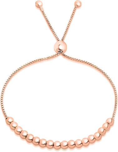 Verona Jewelers Sterling Silver Italian Adjustable Bolo Bead Ball Bracelet- Slider Bracelet For Women,Silver Bead Bracel... in Kuwait