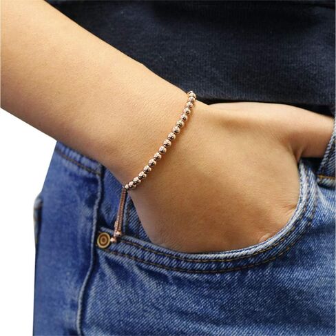Verona Jewelers Sterling Silver Italian Adjustable Bolo Bead Ball Bracelet- Slider Bracelet For Women,Silver Bead Bracel... in Kuwait