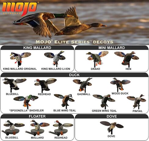 MOJO Elite Series Diver Spinning Wing Duck Decoy، معدات صيد البط وملحقاتها، Bluebill in Kuwait