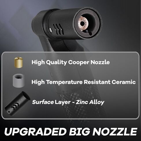 Luxgaze 4 Pack Butane Torch Lighters Refillable Jet Flame Portable Butane Torch Mini Refillable Windproof Lighters for Camping Baking Culinary Soldering Cooking Welding BBQ Grill(Gas not Included) in Saudi Arabia