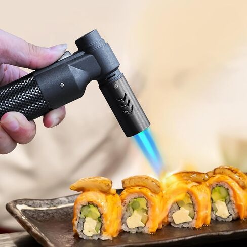 Luxgaze 4 Pack Butane Torch Lighters Refillable Jet Flame Portable Butane Torch Mini Refillable Windproof Lighters for Camping Baking Culinary Soldering Cooking Welding BBQ Grill(Gas not Included) in Saudi Arabia