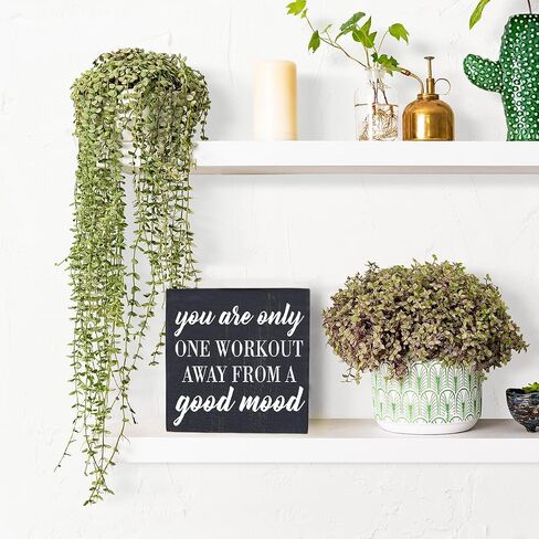 funny wooden box decoration logo plaque wooden box logo country art home shelf desk decoration 5.1 x 5.1 inch 433 in Kuwait