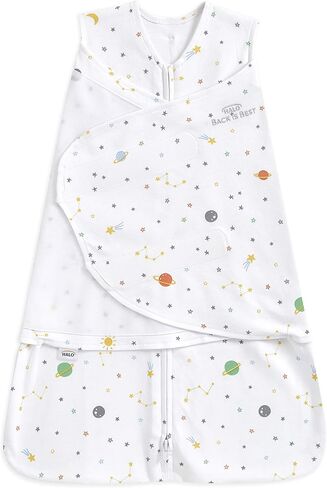 HALO 100% Cotton Sleepsack Swaddle, 3-Way Adjustable Wearable Blanket, TOG 1.5, Confetti Mickey Grey, Small, 3-6 Months in Saudi Arabia