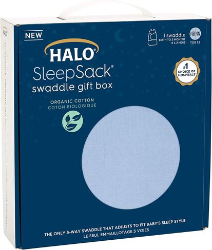 HALO 100% Cotton Sleepsack Swaddle, 3-Way Adjustable Wearable Blanket, TOG 1.5, Confetti Mickey Grey, Small, 3-6 Months in Saudi Arabia