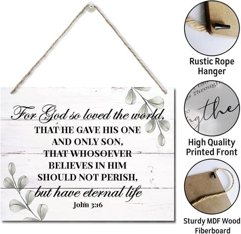 Numbers 6:24-26 Decor Sign, May The Lord Bless You and Protect You Scripture Sign, Hanging Printed Wall Plaque Wood Signs, Bible Verse Inspirational Decor Wall Art, Christian Gift 10X7.8inch in Kuwait