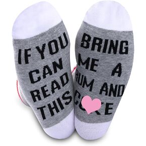 Drinking Gift Rum Gift Drinking Gift Novelty Alcohol Socks for Men or Women Quarantine Gift