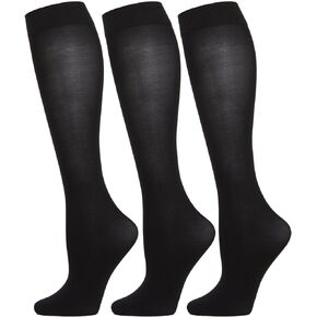 MeMoi Solid Microfiber Trouser Socks 3 Pack