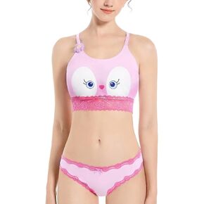 Landofgenie Lingerie For Women Sexy Underwear Tank Top And Panty Sets Anime Cosplay-Linabell