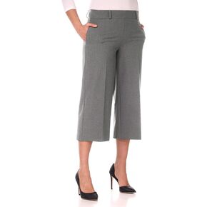 Rekucci Desk to Dinner Wide Leg Capris for Women, Flowy and Stretchy Chic Capri Pants