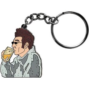 Pinsanity Kramer 'Here's To Feeling Good All The Time' Funny Keychain