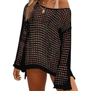 Bsubseach 2023 Women Crochet Crop Top Hollow Out Beach Cover Ups Summer Outfits