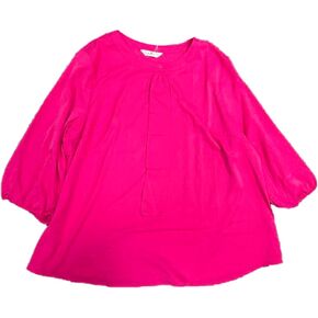 Agnes Orinda Women's Plus Size Tops Work Round Neck Ruffle Chiffon Blouse Top 2024