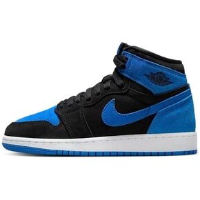 Jordan Big Kid's Air 1 Retro High OG Black/Royal Blue-White (FD1437 042)