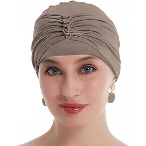 osvyo Bamboo Soft Chemo Headwear Beanie Cap for Women Hair Loss- Hats for Cancer Handmade