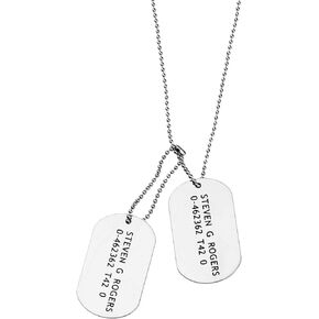 James Bucky Barnes Military Dog Tags Necklace Cosplay Costume Prop
