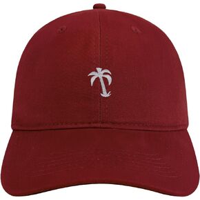 Trendy Apparel Shop Palm Tree Embroidered Soft Low Profile Adjustable Cotton Cap