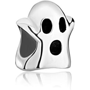 CharmSStory Ghost Halloween Charm Bead 925 Sterling Silver European Style For Bracelets