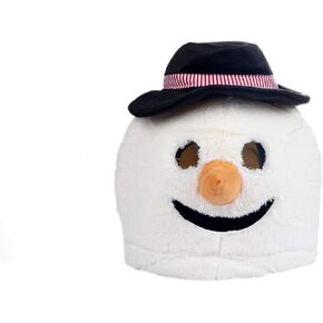 Plush Snowman Mascot Head Costume Halloween Mask Head Animal Mask Fancy Dress