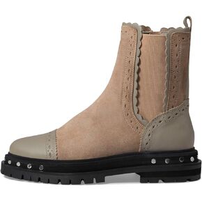 Free People Tate Chelsea Boots for Women - Leather Upper - Tread Synthetic Outsole - Leather & Textile Lining