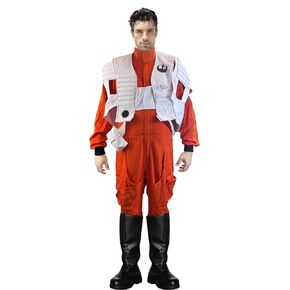 costumebase X-WING RESISTANCE PILOT TFA COSTUME Flight Suit Jumpsuit and Vest Only