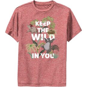Jungle Book Keep The Wild-Dsjb00qgsc Boys Short Sleeve Tee Shirt
