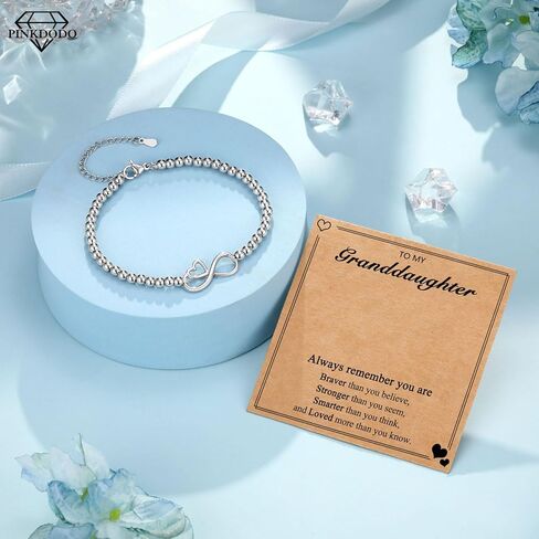 PINKDODO Infinity Heart Bracelet for Granddaughter Daughter Niece Birthday Christmas Gifts in Kuwait