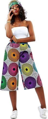 SHENBOLEN Women African Print Pants Ankara Style Print Pants in Saudi Arabia